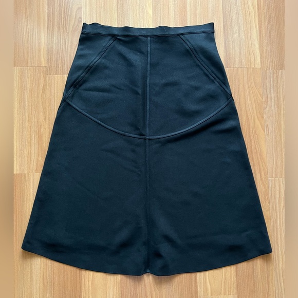 BCBGMAXAZRIA Manon Black A-Line Skirt Size L Runs Small - Picture 4 of 11